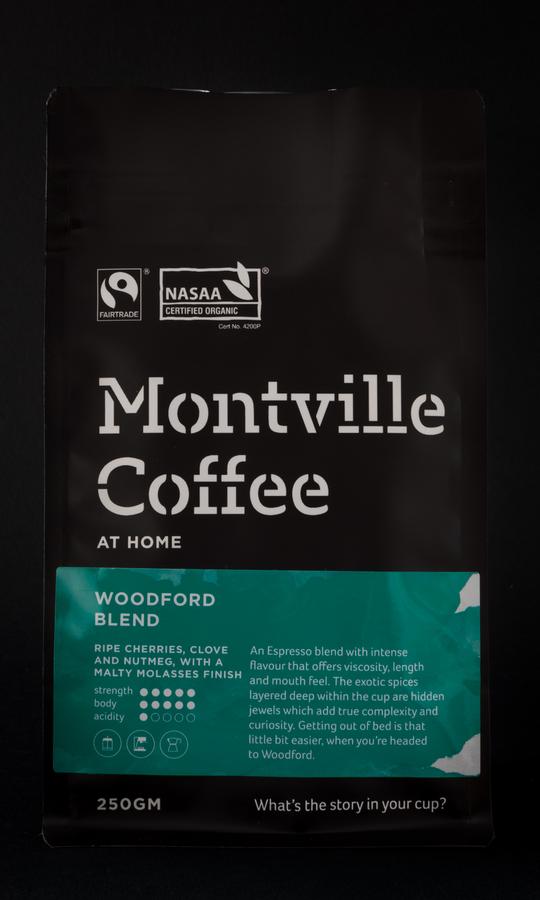 Montville Coffee Woodford Blend Espresso Ground (250g, 1kg)